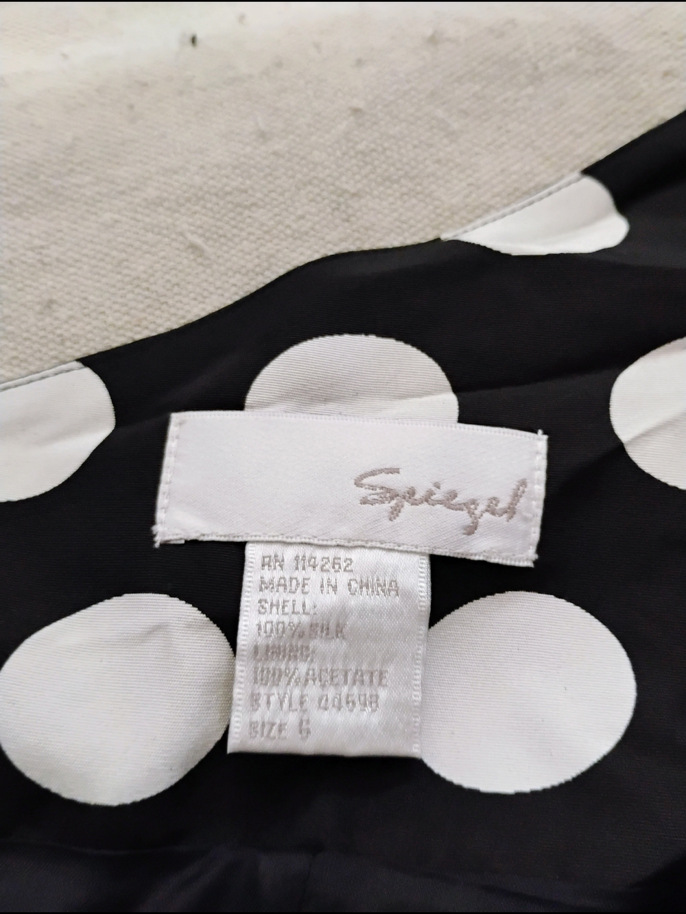 Spiegel Black and White One-Shoulder Polka Dot Dress - Picture 2 of 2